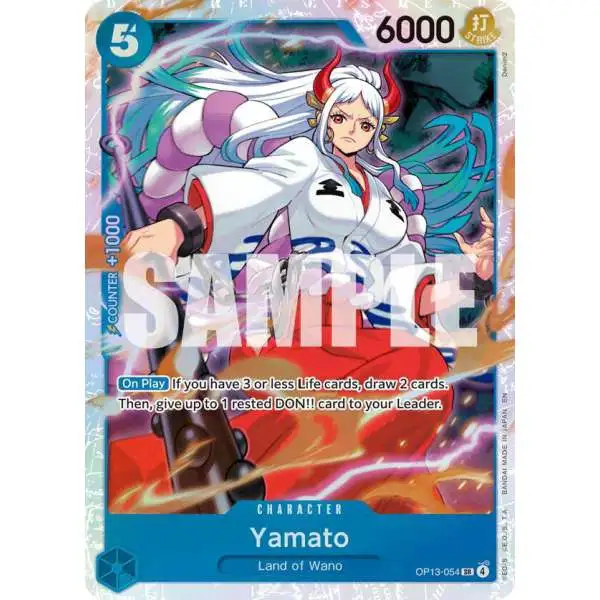 One Piece Trading Card Game Carrying On His Will Super Rare Yamato OP13-054