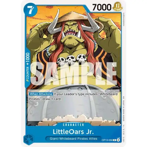 One Piece Trading Card Game Carrying On His Will Common LittleOars Jr. OP13-056