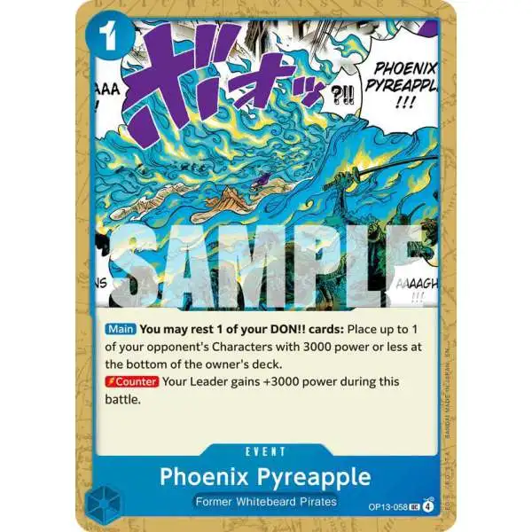 One Piece Trading Card Game Carrying On His Will Uncommon Phoenix Pyreapple OP13-058