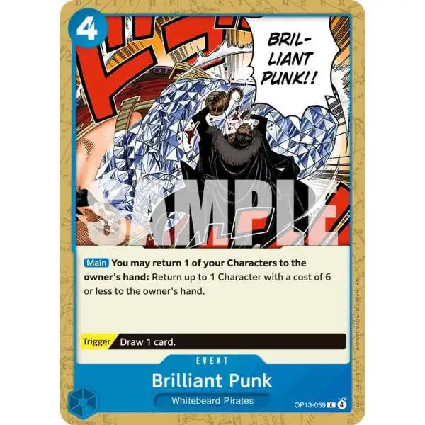One Piece Trading Card Game Carrying On His Will Common Brilliant Punk OP13-059