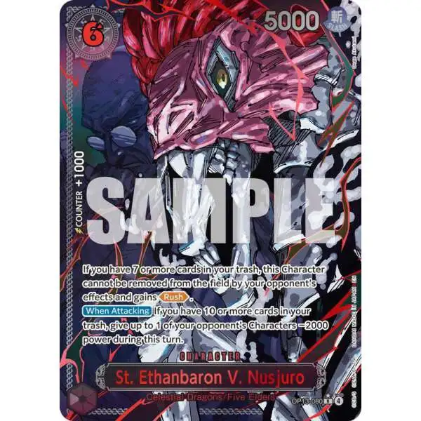 One Piece Trading Card Game Carrying On His Will Rare St. Ethanbaron V. Nusjuro OP13-080 [Parallel]