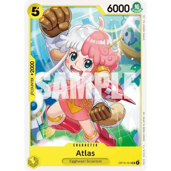 One Piece Trading Card Game Carrying On His Will Uncommon Atlas OP13-101
