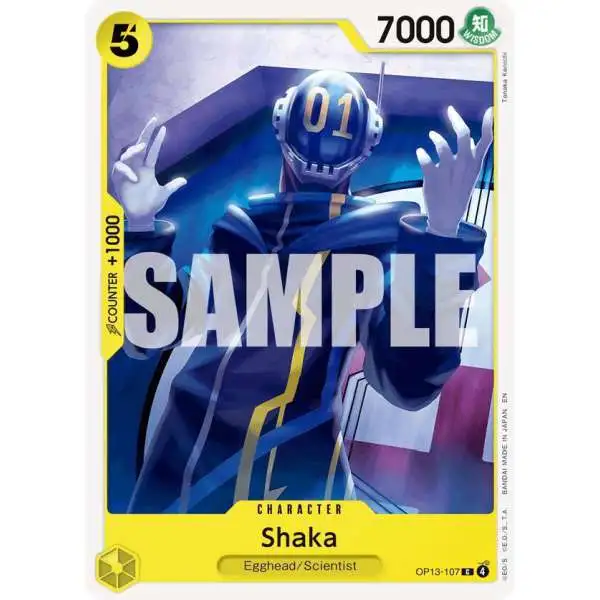 One Piece Trading Card Game Carrying On His Will Common Shaka OP13-107