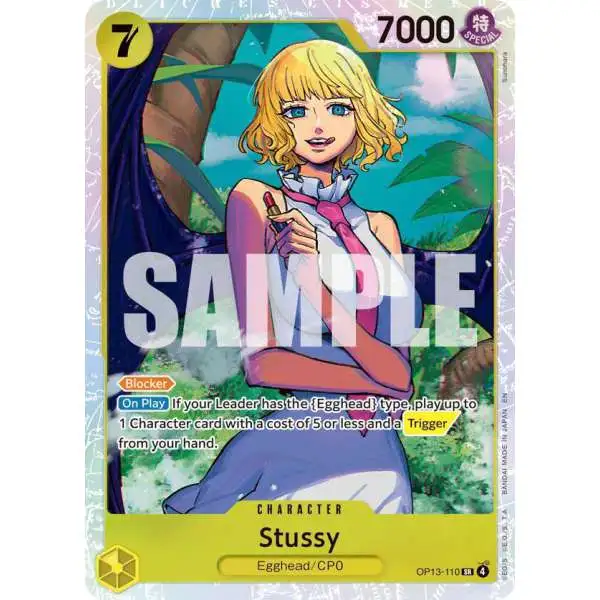One Piece Trading Card Game Carrying On His Will Super Rare Stussy OP13-110