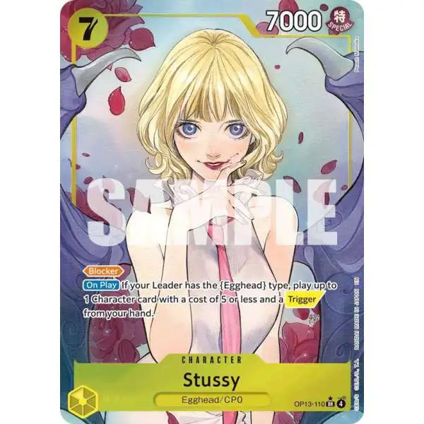 One Piece Trading Card Game Carrying On His Will Super Rare Stussy OP13-110 [Alternate Art]