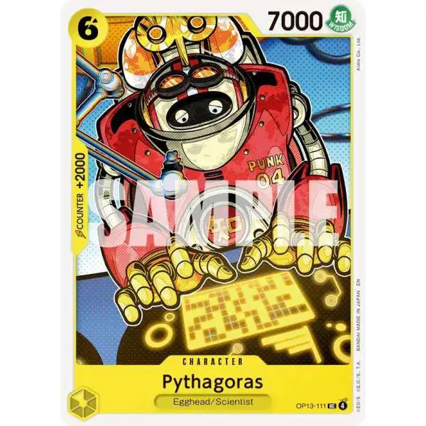 One Piece Trading Card Game Carrying On His Will Uncommon Pythagoras OP13-111
