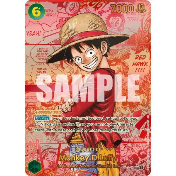 One Piece Trading Card Game Carrying On His Will Monkey.D.Luffy OP13-118 [3rd Anniversary]
