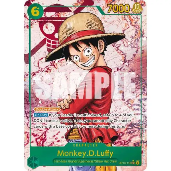 One Piece Trading Card Game Carrying On His Will Monkey.D.Luffy OP13-118 [Parallel]