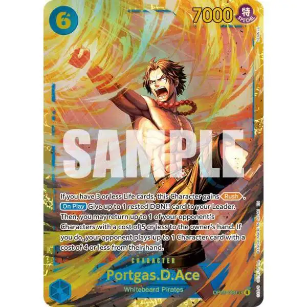 One Piece Trading Card Game Carrying On His Will Portgas.D.Ace OP13-119 [Secret Rare]