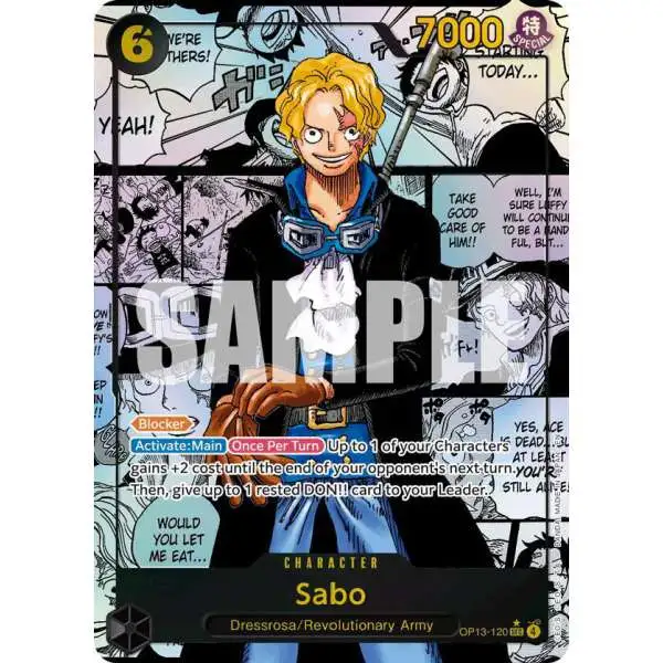 sabo one piece card game – Special Goods Set – Ace Luffy Limited Edition : Toys & Games Up to 1 of your Characters gains +2000 power until the start of your next turn Sabo (P-105) (SP) - Adventure