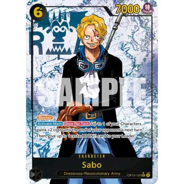 One Piece Trading Card Game Carrying On His Will Sabo OP13-120 [Parallel]