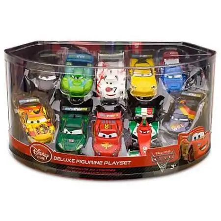 Disney Store Pixar Cars 2 World Grand Prix Die Cast 4 Pack Lighted Set NIB