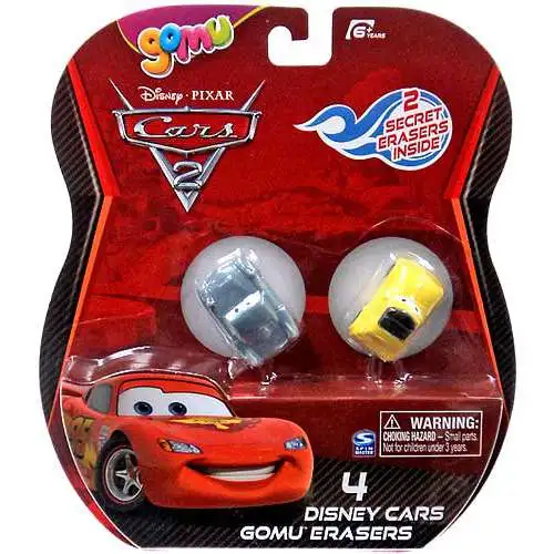 Disney / Pixar Cars Cars 2 Gomu Finn McMissile & Luigi Gomu Erasers 4-Pack