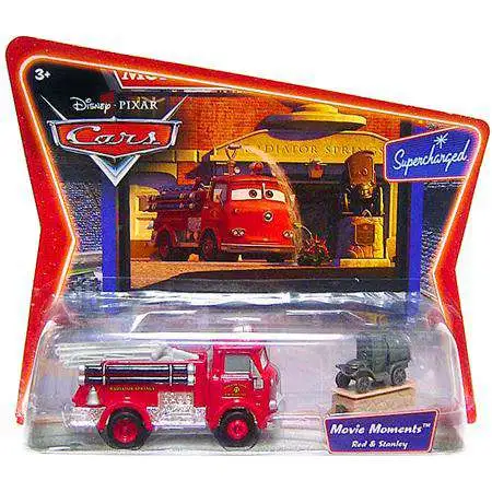 Disney / Pixar Cars Supercharged Movie Moments Red the Firetruck & Stanley Diecast Car 2-Pack