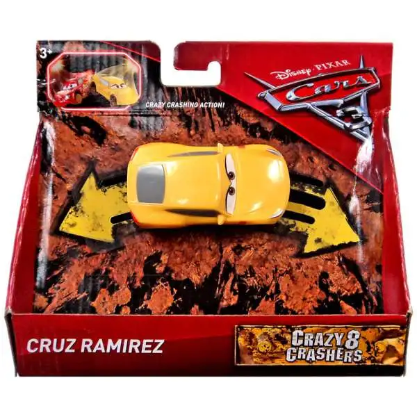 Disney / Pixar Cars Cars 3 Crazy 8 Crashers Cruz Ramirez Vehicle [Damaged Package]