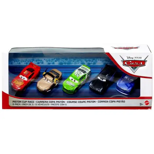 Disney / Pixar Cars Cars 3 Piston Cup Race Diecast Car 5-Pack [Shannon Spokes, Danny Swerves, Lightning McQueen, Jackson Storm & Brick Yardley]