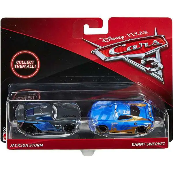 Disney / Pixar Cars Cars 3 Jackson Storm & Danny Swervez Diecast 2-Pack [Damaged Package]