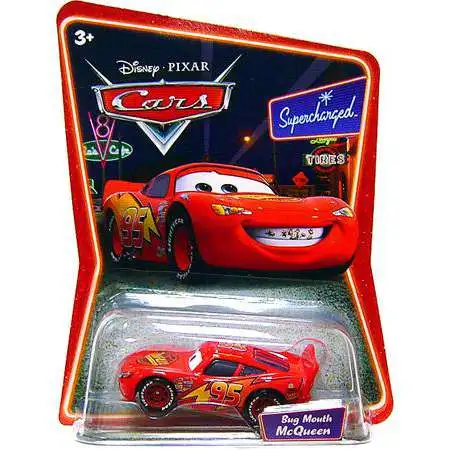 Disney / Pixar Cars Supercharged Bug Mouth Lightning McQueen Diecast Car