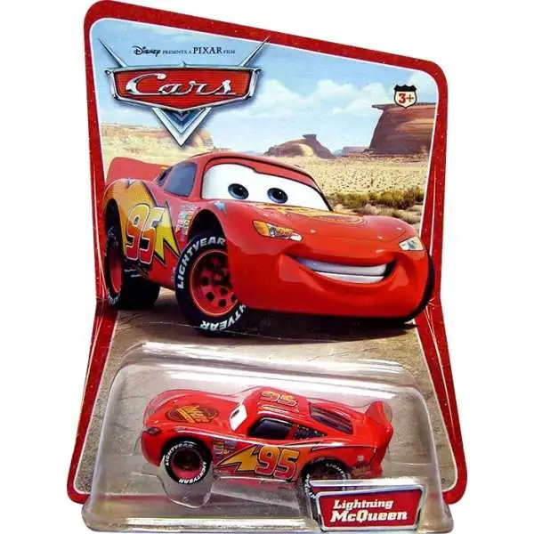 Disney / Pixar Cars Series 1 Lightning McQueen Diecast Car [Damaged Package]