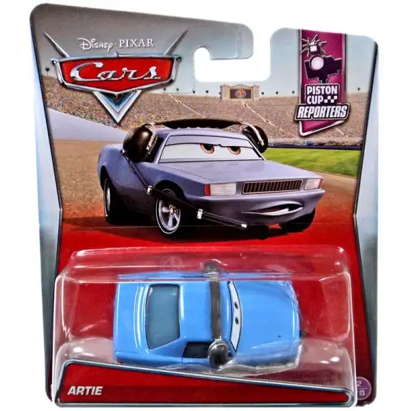 Disney / Pixar Cars Piston Cup Reporters Artie Diecast Car #2/10