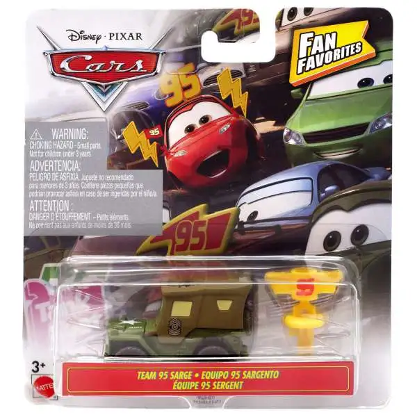 Disney / Pixar Cars Fan Favorites Team 95 Sarge Diecast Car