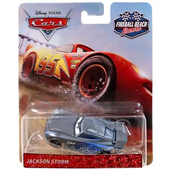 Disney / Pixar Cars Cars 3 Fireball Beach Racers Jackson Storm Diecast Car [Damaged Package]