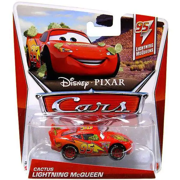 Disney / Pixar Cars Series 3 Cactus Lightning McQueen Diecast Car