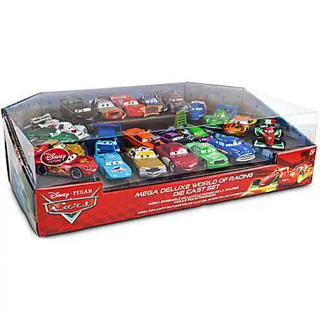 Disney Store Pixar Cars 2 World Grand Prix Die Cast 4 Pack Lighted Set NIB