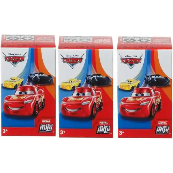 Disney Cars 3 Metal Mini Racers LOT of 3 Mystery Packs