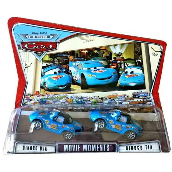 Disney / Pixar Cars The World of Cars Movie Moments Dinoco Mia & Tia Diecast Car 2-Pack