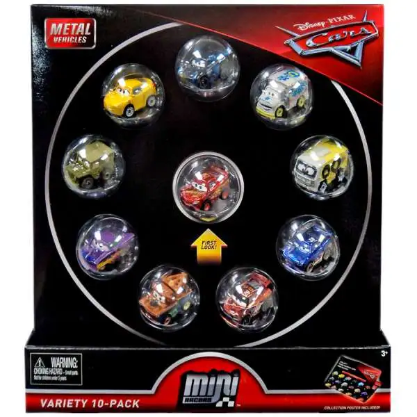 Disney / Pixar Cars Die Cast Mini Racers CLASSIC Exclusive 10-Pack