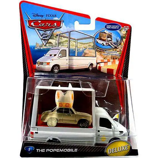 Disney / Pixar Cars Cars 2 Deluxe Oversized Popemobile Diecast Car #9