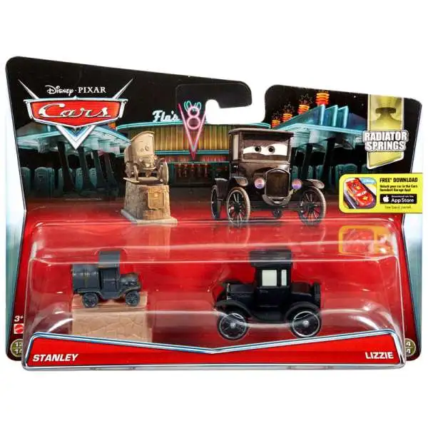 Disney / Pixar Cars Radiator Springs Stanley & Lizzie Diecast Car 2-Pack #13/14 & 14/14