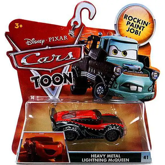 Disney / Pixar Cars Cars Toon Main Series Heavy Metal Lightning McQueen Diecast Car #41