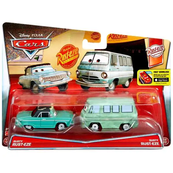 DUSTY RUSTY RUST-EZE ラスティ　ダスティ カーズ ミニカー Disney Pixar Cars Rust-Eze Racing Rusty Dusty 155 Diecast Car 2