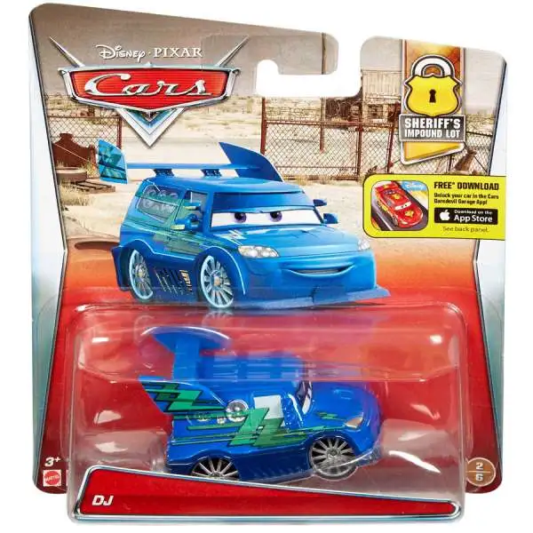Disney / Pixar Cars Sheriff's Impound Lot DJ Diecast Car #2/6