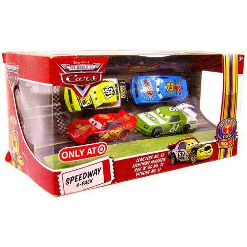 Disney / Pixar Cars The World of Cars Multi-Packs Speedway 4-Pack Exclusive Diecast Car Set [Set #3]