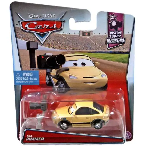 Disney / Pixar Cars Piston Cup Reporters Tim Rimmer Diecast Car #6/10