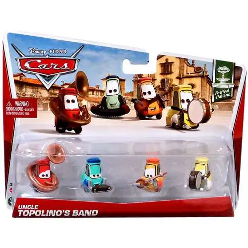 Disney / Pixar Cars Series 3 Uncle Topolino's Band 4-Pack Diecast Car Set