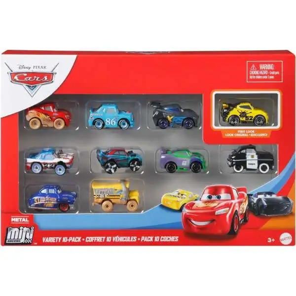 Disney / Pixar Cars Die Cast Mini Racers VARIETY 10-Pack [2021, Version 1]