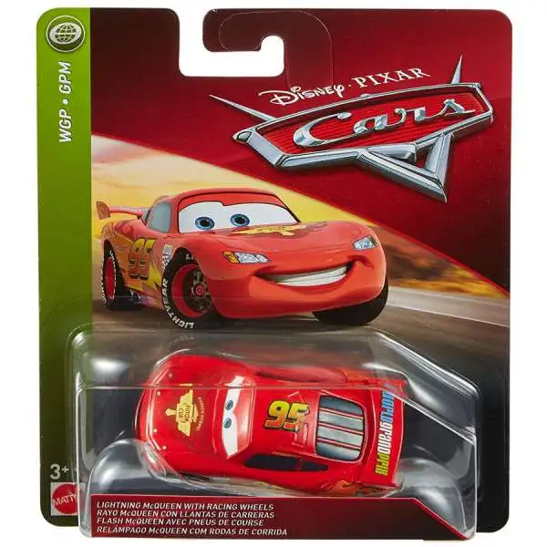 Disney / Pixar Cars Cars 3 WGP Lightning McQueen with Racing Wheels Diecast Car