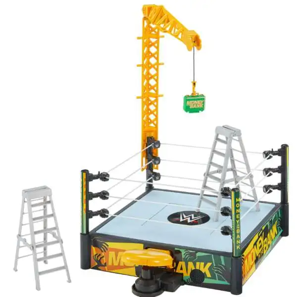WWE Wrestling Money in the Bank Cash-in Ring Playset [With Accessories, 2 Play Modes, 40+ Sounds & Phrases]