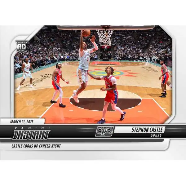 NBA 2024-25 Panini Instant Basketball Stephon Castle #456 [Rookie]