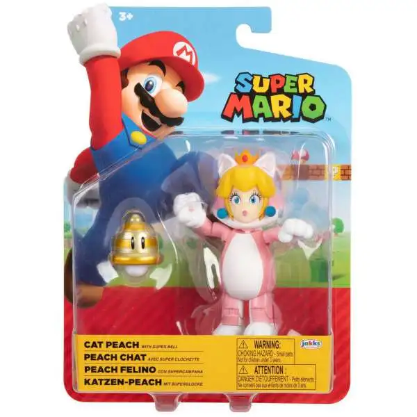 The Super Mario Bros. Movie - 5 Inch Action Figure Series 1 – Princess  Peach Figure with Umbrella Accessory