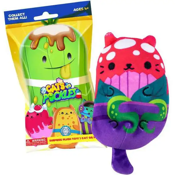 Cats Vs. Pickles Exclusive 4-Inch SMALL Plush Mystery Pack [1 RANDOM Character!]