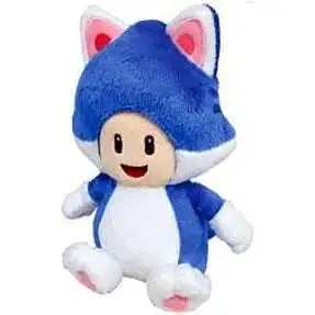 Super Mario 3D World Toad 8-Inch Plush [Cat]