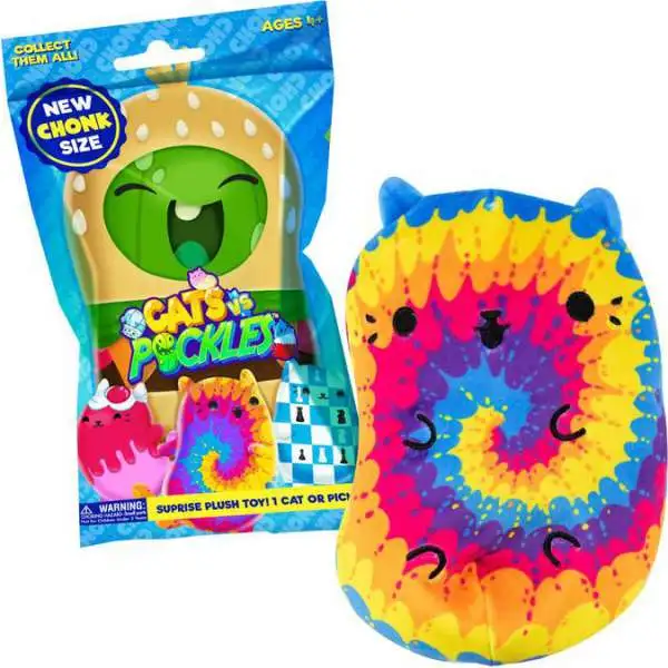 Cats Vs. Pickles Chonks Bean Filled Plush 6-Inch Mystery Pack [Blue, 1 RANDOM Cat OR Pickle!]