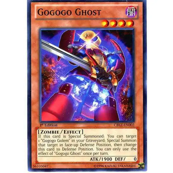 YuGiOh Trading Card Game Cosmo Blazer Common Gogogo Ghost CBLZ-EN002