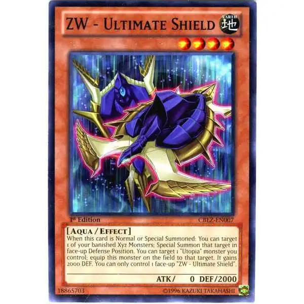 YuGiOh Trading Card Game Cosmo Blazer Common ZW - Ultimate Shield CBLZ-EN007