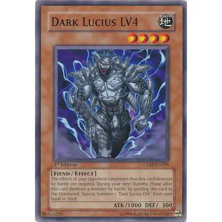 YuGiOh GX Trading Card Game Cyberdark Impact Common Dark Lucius LV4 CDIP-EN009